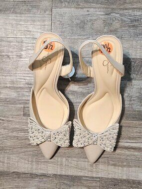 🩵Jessica Simpson Women’s Naomia Slingback Pumps, Size 9.5M/41🩷